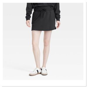 Women’s French Terry High Rise Skort JoyLab Black